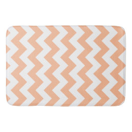 Tapete De Banheiro Peachy Orange Chevron Moderno