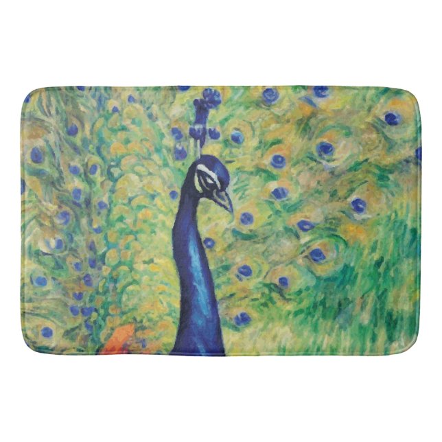 Tapete De Banheiro Peacock - Bath Mat, Rug (Frente)