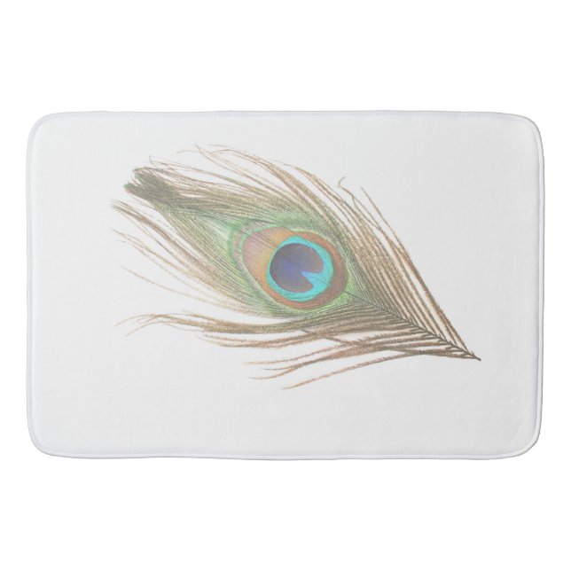 Tapete De Banheiro Peacock Feather (Frente)
