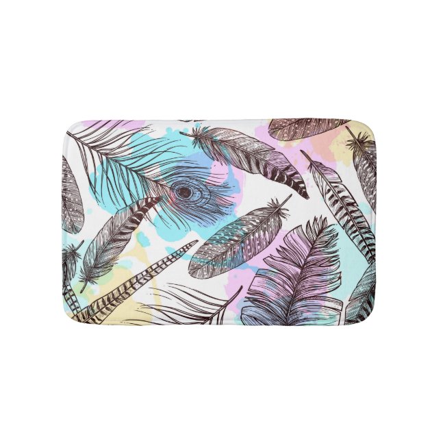 Tapete De Banheiro Peacock Feather (frente)