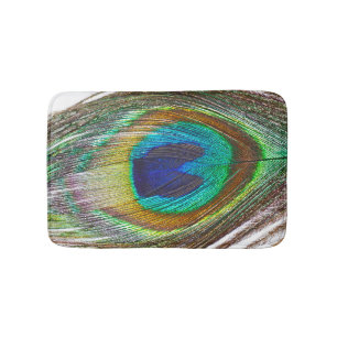 Tapete De Banheiro Peacock Feather