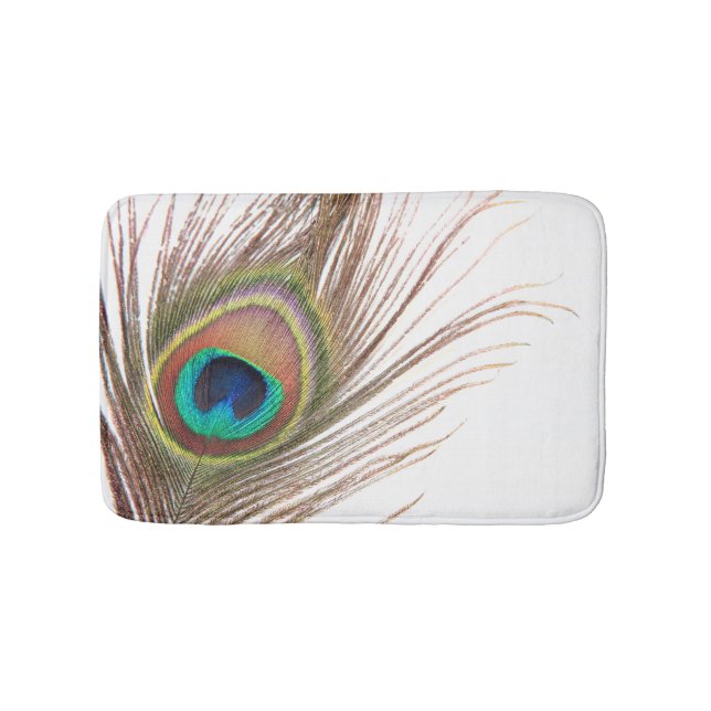 Tapete De Banheiro Peacock Feather Bath Mat (frente)
