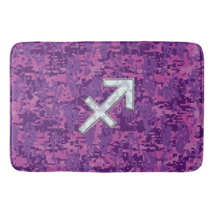 Tapete De Banheiro Pearl Sagittarius Zodiac - Sinal fuchsia Digital C
