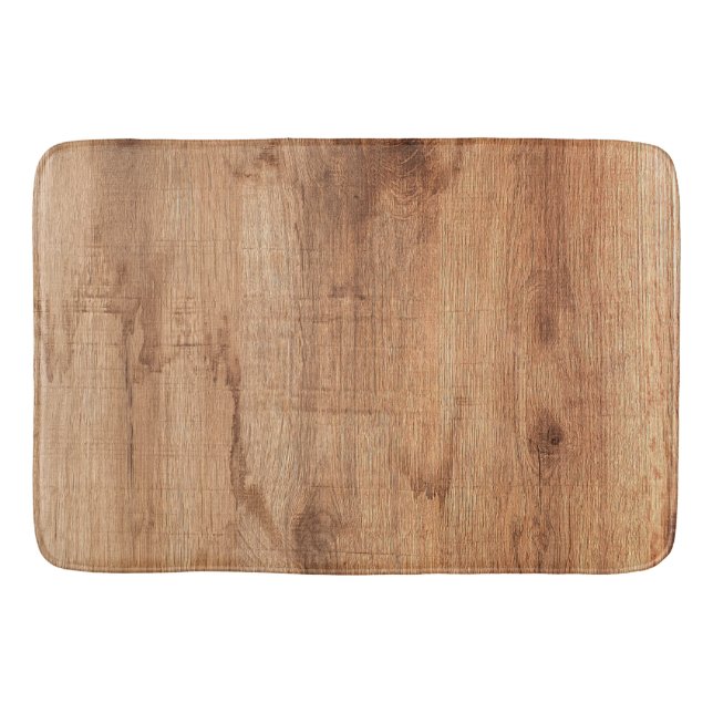 Tapete De Banheiro pedaço de madeira velha (Frente)