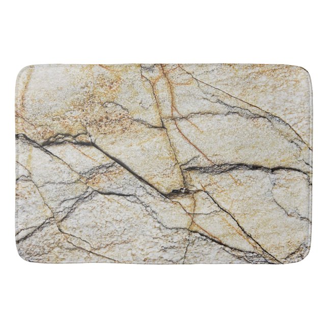 Tapete De Banheiro Pedra Mable Castanho e Preto Texturizada (Frente)
