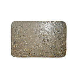 Tapete De Banheiro Pedras de Borda d'água Conchas Oceano de Praia Ver