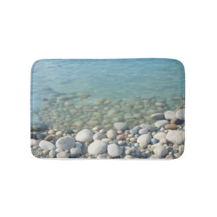 Tapete De Banheiro Pedras Praia Linda Natureza Pebbles Shore