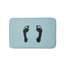 Pegadas Preto-Carimbadas (azuis)