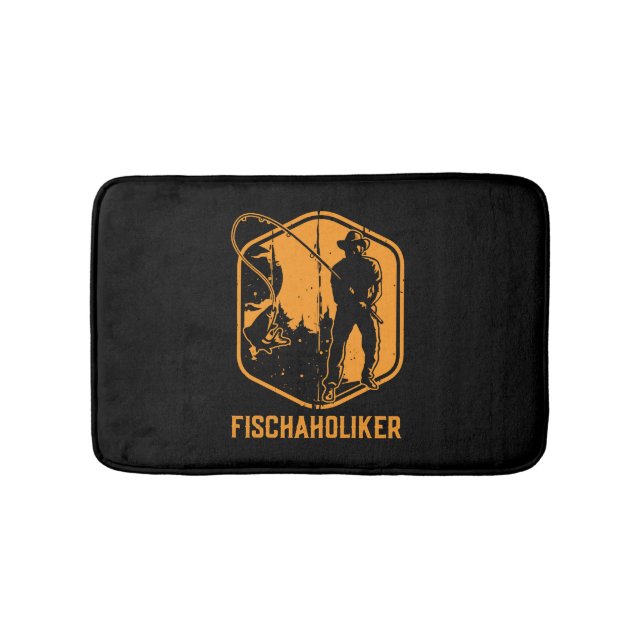 Tapete De Banheiro Peixe aholic - pescador-anjo (frente)