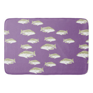 Tapete De Banheiro Peixe em roxo