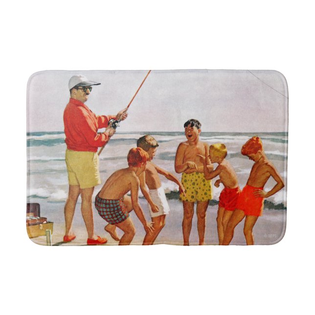 Tapete De Banheiro Peixe Grande e Polonês de Richard Sargent (Frente)