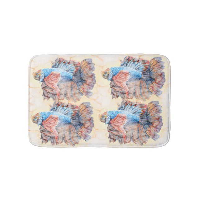 Tapete De Banheiro Peixes beta (frente)