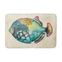 Peixes de Aquário Azul e Púrpura