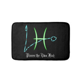 Tapete De Banheiro Peixes de constelação Zodiac Bath Mat