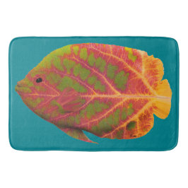 Tapete De Banheiro Peixes tropicais 1 da folha de Aspen