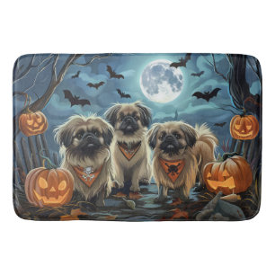 Tapete De Banheiro Pekingese Halloween Spooky