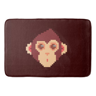 Tapete De Banheiro Pele de laptop HP com formato de macaco giro na fa
