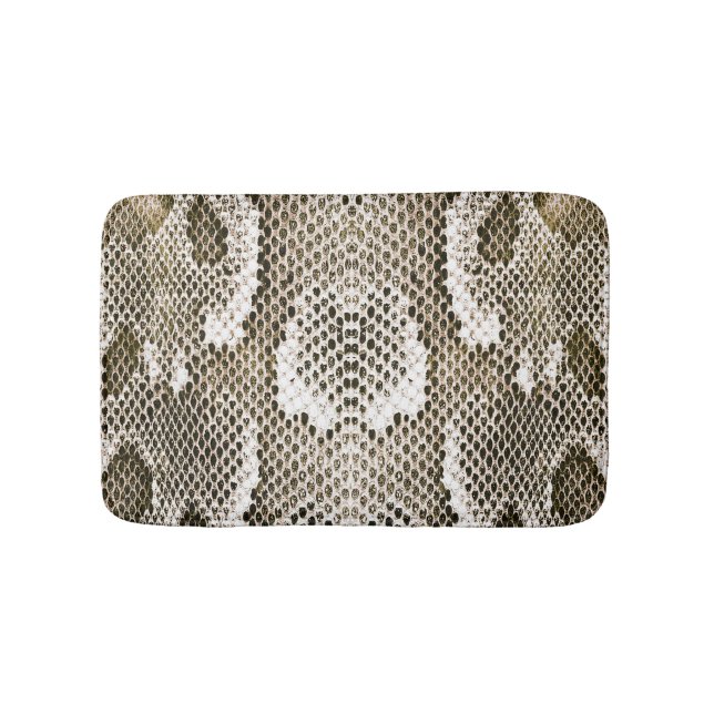 Tapete De Banheiro Pele Python: Design de padrão animal (frente)