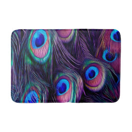 Tapete De Banheiro Pena do pavão