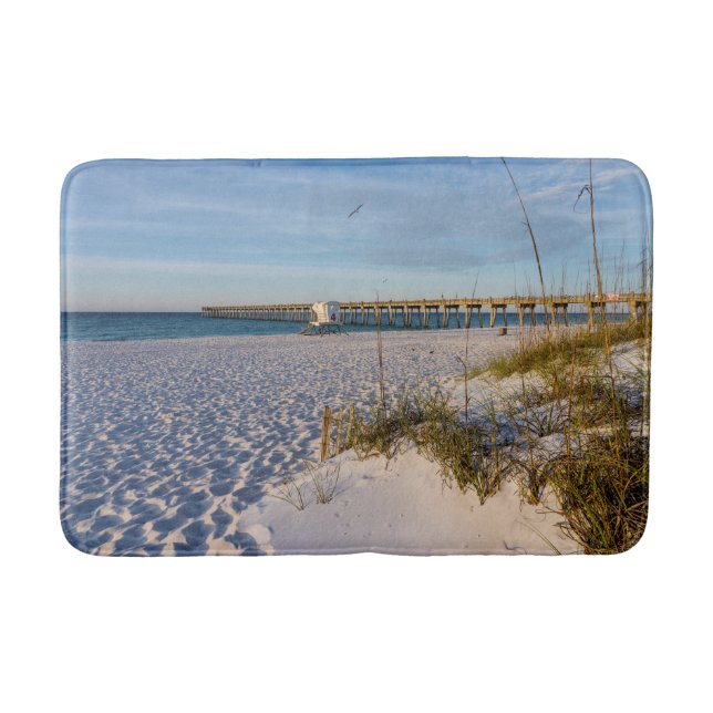 Tapete De Banheiro Pensacola Sand Dunes Pier Morning Mats (Frente)