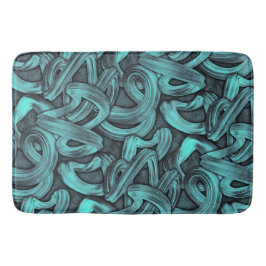 Tapete De Banheiro pensamento profundo - preto e branco: