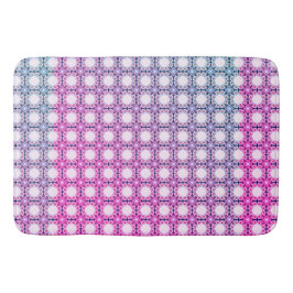 Tapete De Banheiro Pentes de mel florais: Padrão geométrico de intric