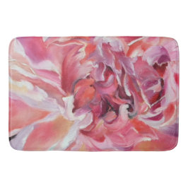 Tapete De Banheiro Peonies Floral Bath Mat