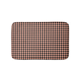 Tapete De Banheiro Pepita Clássica Houndstooth Peach Preto