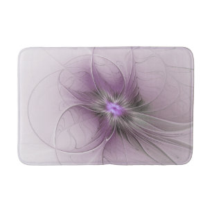 Tapete De Banheiro Pequena Beleza Moderno Cinza Mauve Arte Fractal Fl