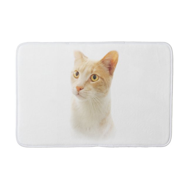Tapete De Banheiro Pequeno Gato Loiro Maravilhoso (Frente)