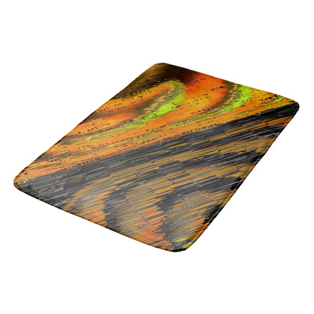 Tapete De Banheiro Pequeno mosaico amarelado transversal e deformado (Angulado)