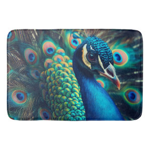 Tapete De Banheiro Perfil Peacock