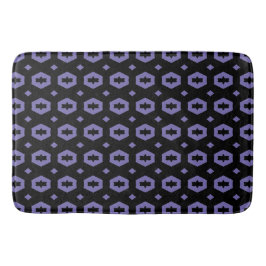 Tapete De Banheiro Periwinkle e Black: Geometriana 1