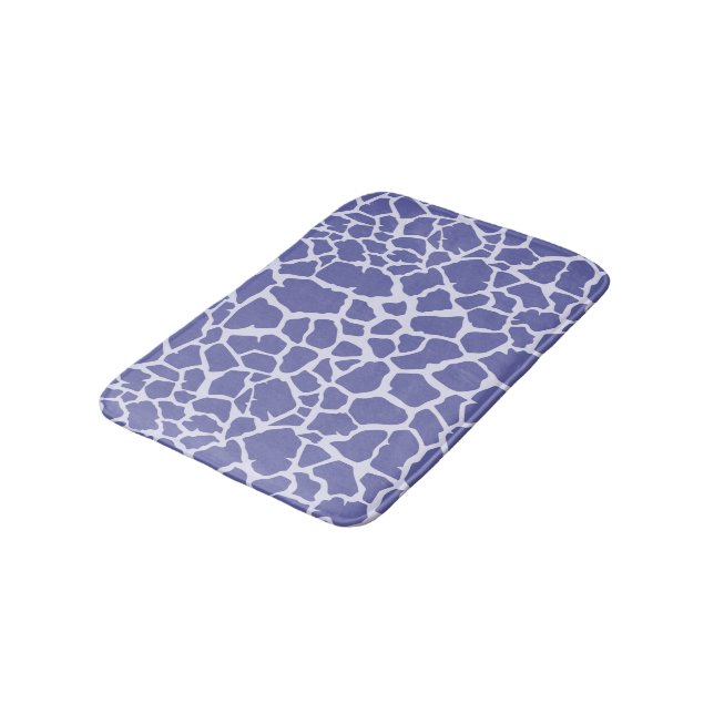 Tapete De Banheiro Periwinkle Giraffe Impressão (Angulado)