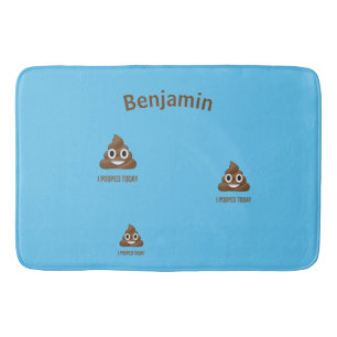 Tapete De Banheiro Persona, eu apaguei hoje Poo Emoji no Blue