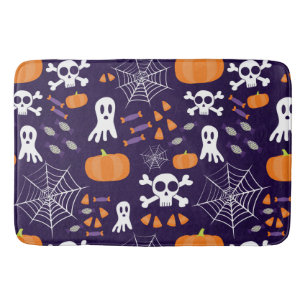 Tapete De Banheiro Personagens Divertidos de Halloween Assustadores