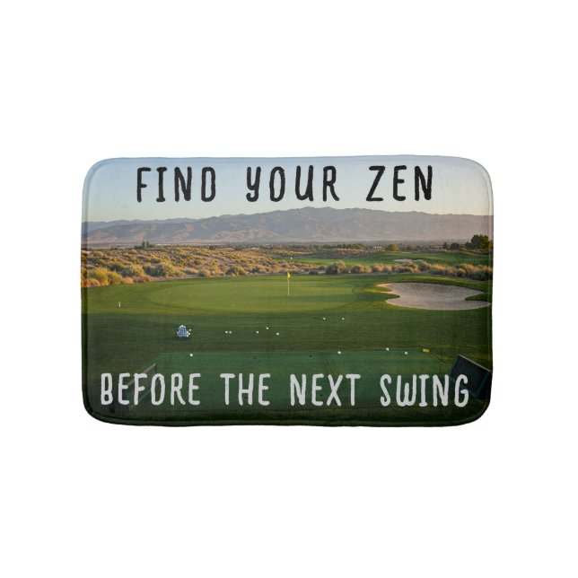 Tapete De Banheiro Personalizado Encontre Seu Curso Zen Golf (frente)