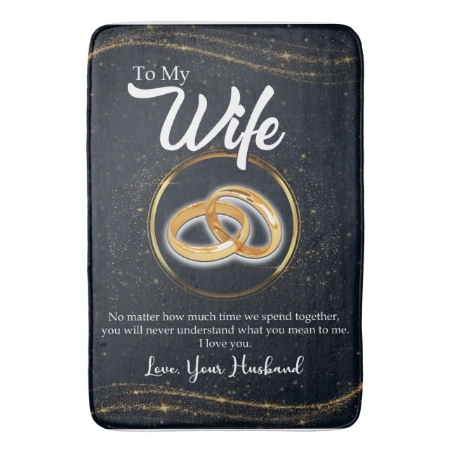 Tapete De Banheiro Personalizado Para Minha Esposa | Ofertas para Nam (Frente Vertical)