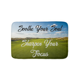 Tapete De Banheiro Personalizado Soothe Sua Alma Golfe