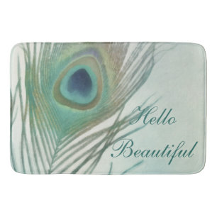 Tapete De Banheiro Personalizar Paquinete de Feather Boho