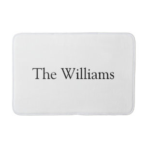 Tapete De Banheiro Personalizar texto do nome da família do sobrenom