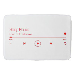 Tapete De Banheiro Personalizável Sua Música Favorita