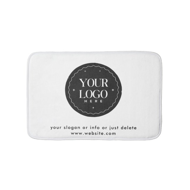 Tapete De Banheiro Personalized Company Logo | Custom Business Gift (frente)