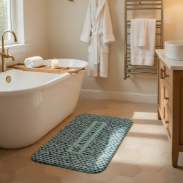 Tapete De Banheiro Personalized Knit Pattern 