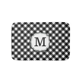 Tapete De Banheiro Personalized Single Initial Monogram Bath Mat