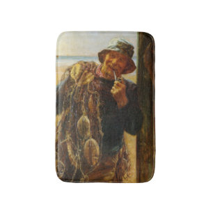 Tapete De Banheiro Pescador Jovial (por Frederick Morgan)