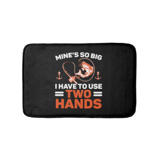 Tapete De Banheiro Pescador Pesca Peixes Capturadores