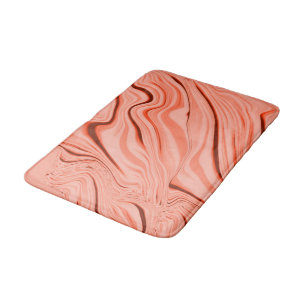 Tapete De Banheiro Pêssego, salmão, coral claro e rosa, misturado