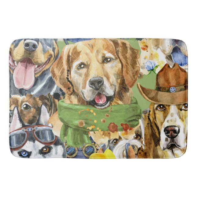 Tapete De Banheiro Pet Pets de Cães (Frente)