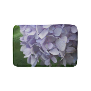 Tapete De Banheiro Petéquias de Flores de Hydrangea Azul